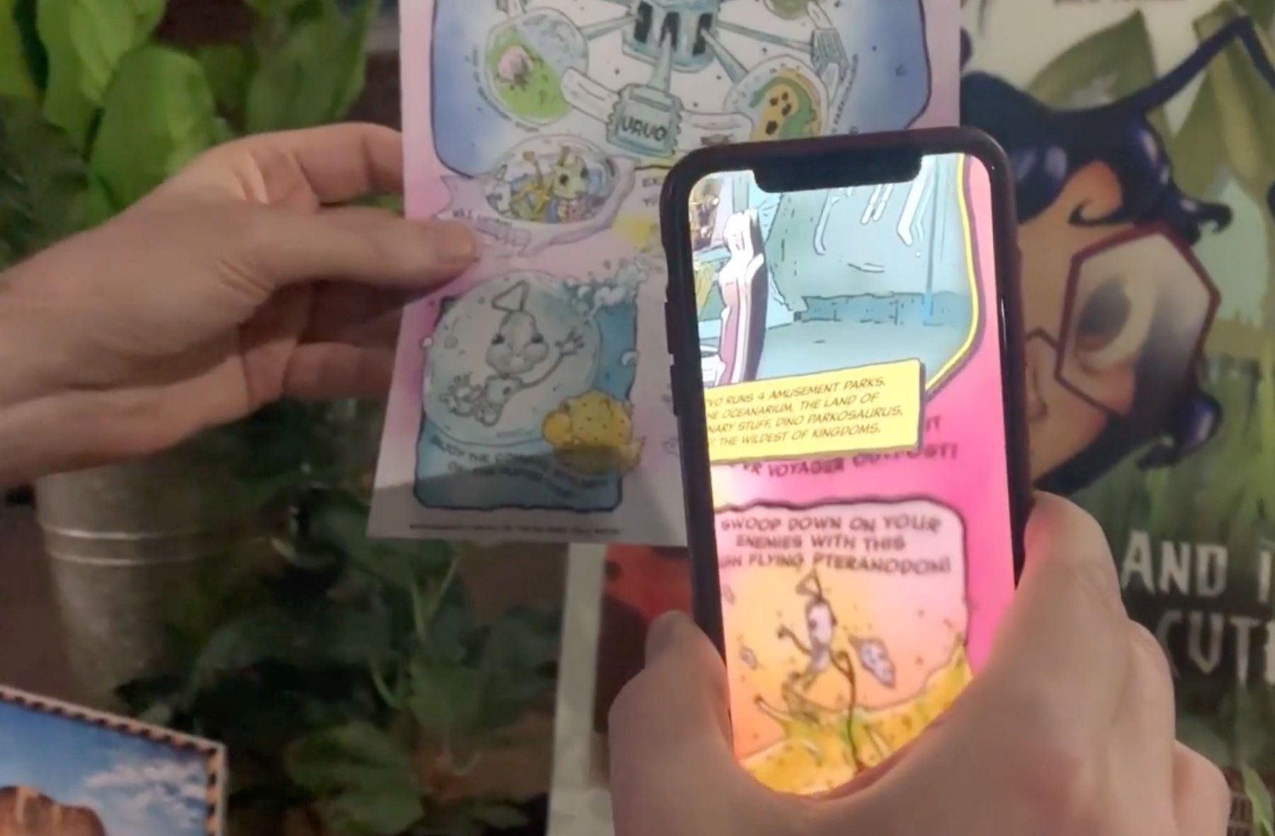 Augmented reality comic experience
