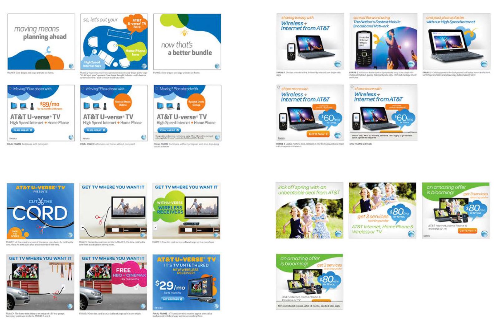 Advertising creative for web and social channels